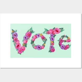 Vote (Music Festival Flower Crowns) Posters and Art